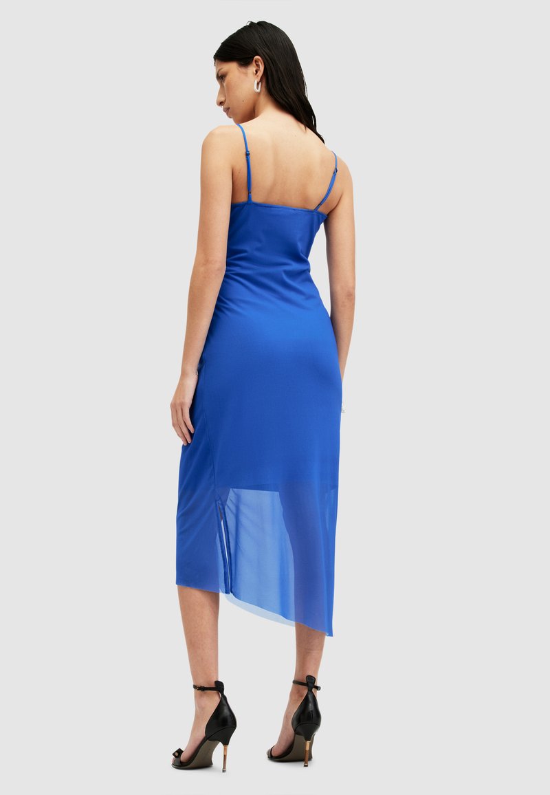 electric blue slip dress Midi electric blue slip dress – mockniwear main image 1
