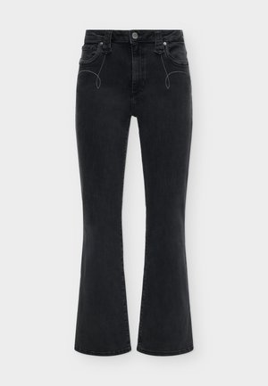 ONLY, ONLWAUW MID WAIST - Flared Jeans - grey denim
