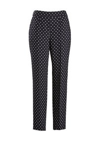 ANCIA - Pantaloni - fon nero pois panna