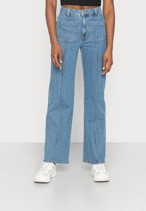 POCKET FLARE - Flared jeans - offshore blue