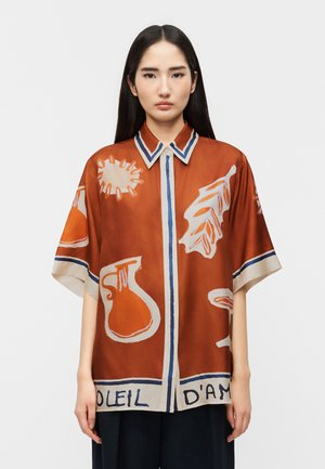 SOLEIL D'AMOUR SHIRT - Blúzka so zapínaním na gombíky - rust