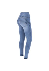 Freddy PUSH UP 7/8 VITA ALTA E FONDO CON TAGLIO VIV - Jeans Skinny Fit - denim chiaro