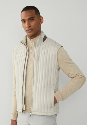 Hackett London CHANNEL - Waistcoat - sand beige