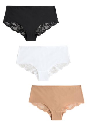 Next 3 PACK  - Trusser - black white praline nude