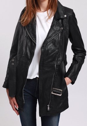 Chaqueta de cuero - black