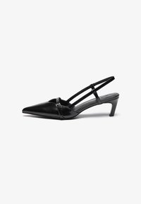 LEATHER - Pantofi clasici cu toc - black
