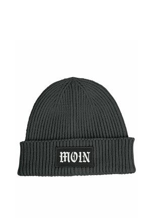 MOIN WINTER MIT PATCH PRINT NORDDEUTSCH UMSCHLAG - Mütze - dunkelgrau