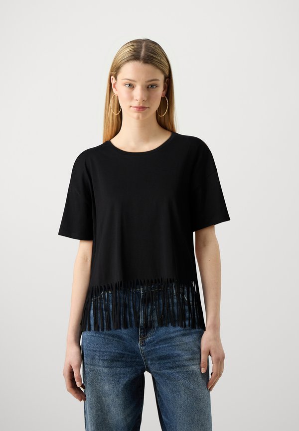 NMKEYLA FRINGE ONECK - Print T-shirt