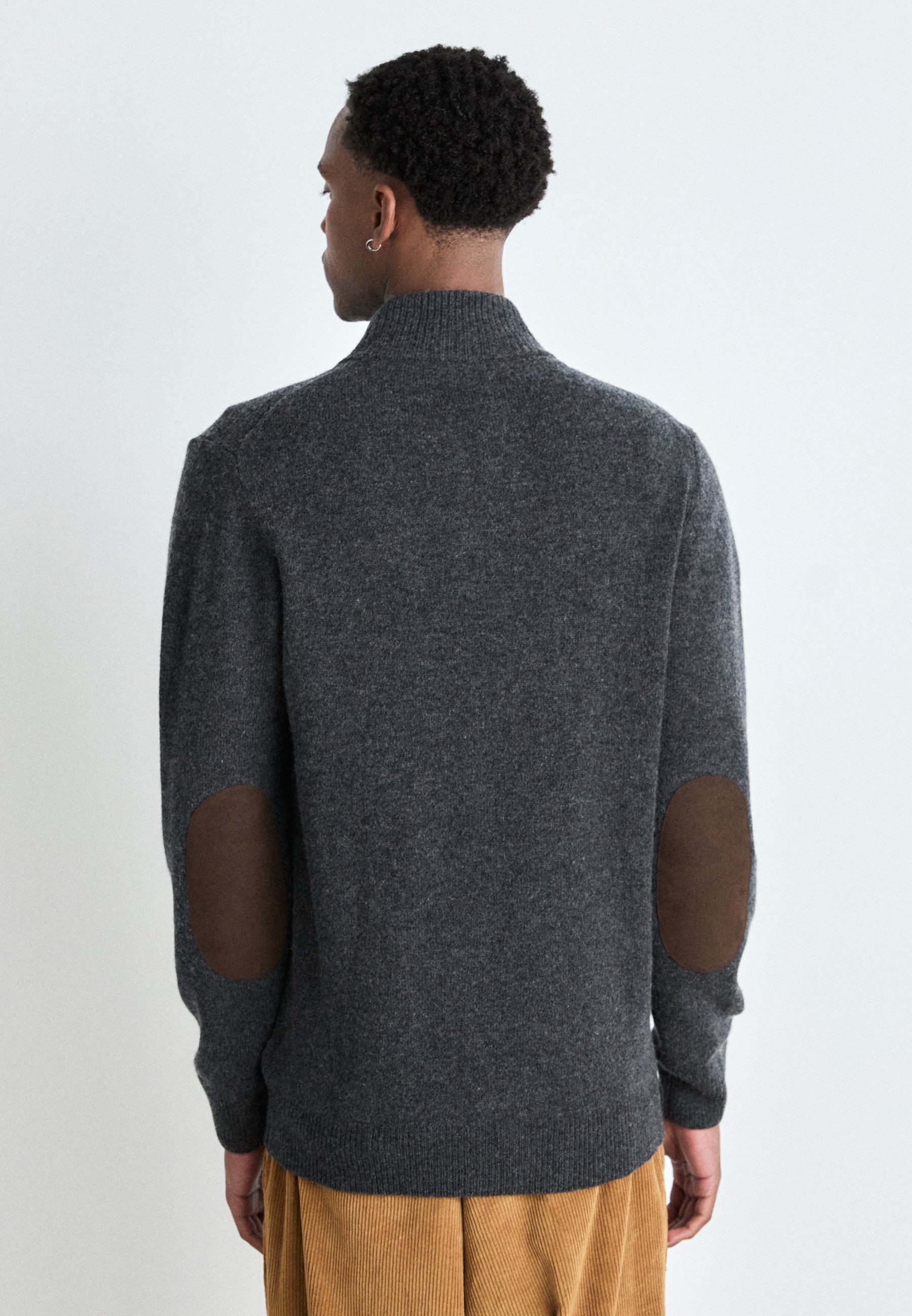 Barbour PATCH ZIP THRU - Cardigan - black/dark grey - Zalando.co.uk