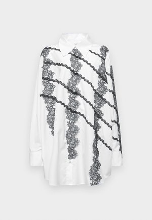 APPLIQUE SHIRT DRESS - Robe chemise - white