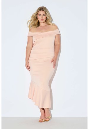 OFF THE SHOULDER ASYMMETRICAL - Etui-jurk - pink
