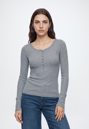 Hollister Co., HENLEY  - Блуза с дълги ръкави - grey