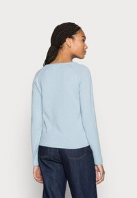 Rosemunde LAICA O NECK CARDIGAN - Casaco de malha - powder blue