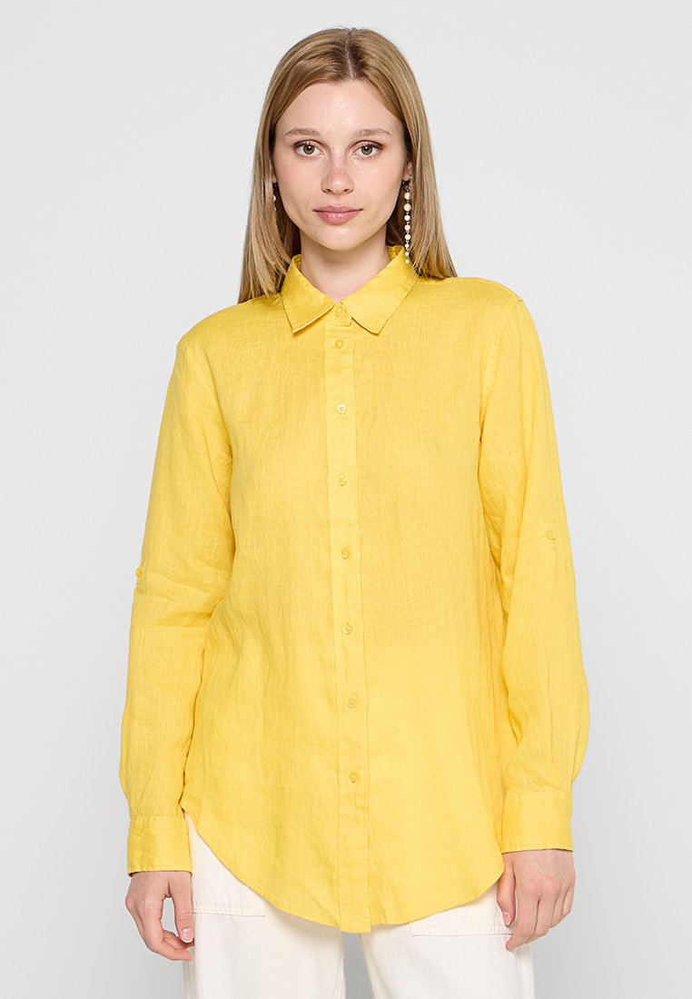 Lauren Ralph Lauren Overhemdblouse geel Lauren Ralph Lauren Overhemdblouse geel