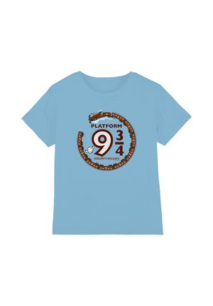 Cotton Soul, HARRY POTTER PLATFORM 9 34 HOGWART RAILWAYS UNISEX - Print T-shirt - light blue