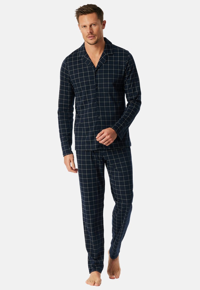 Schiesser Shirt met lange mouwen in effen design, model 'Mix Relax' in