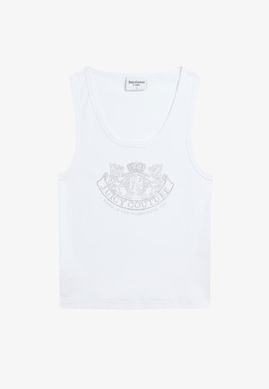 Juicy Couture, HERITAGE DOG CREST VEST - Débardeur - white