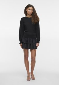 VILA VIVULLA HW SHORT LAYER - Miniseelik - black