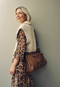 Next WASHED GRAB - Rankinė - tan brown