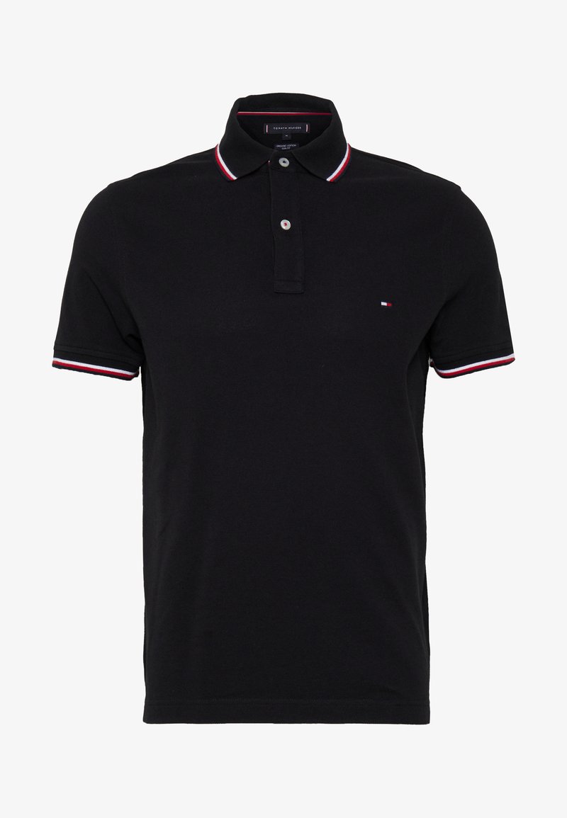 Tommy hilfiger polo shirts black Clearance