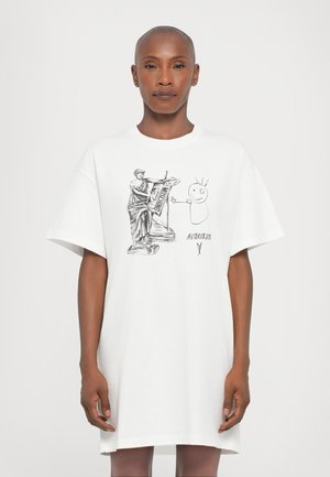 MOSCHINO JEANS DRESS - Robe en jersey - white