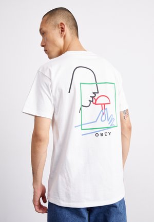 Obey Clothing TASTE TEST - Potiskana majica - white