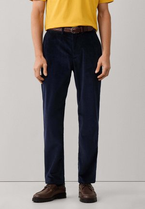 Façonnable, FAÇONNABLE CHINOS CHINO CORDUROY CO EA - Pantalones chinos - marine blue