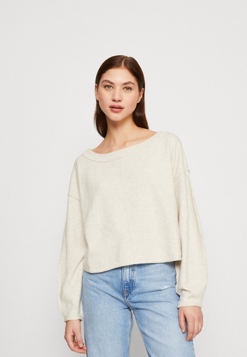 Free People JAMIE SWEATER Jumper oatmeal heather/beige Zalando.co.uk