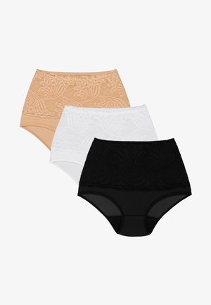 KAJA 3-PACK - Lenjerie modelatoare - beige white black