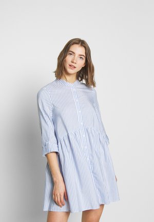 ONLDITTE LIFE 3/4 - Shirt dress - cloud dancer/blue