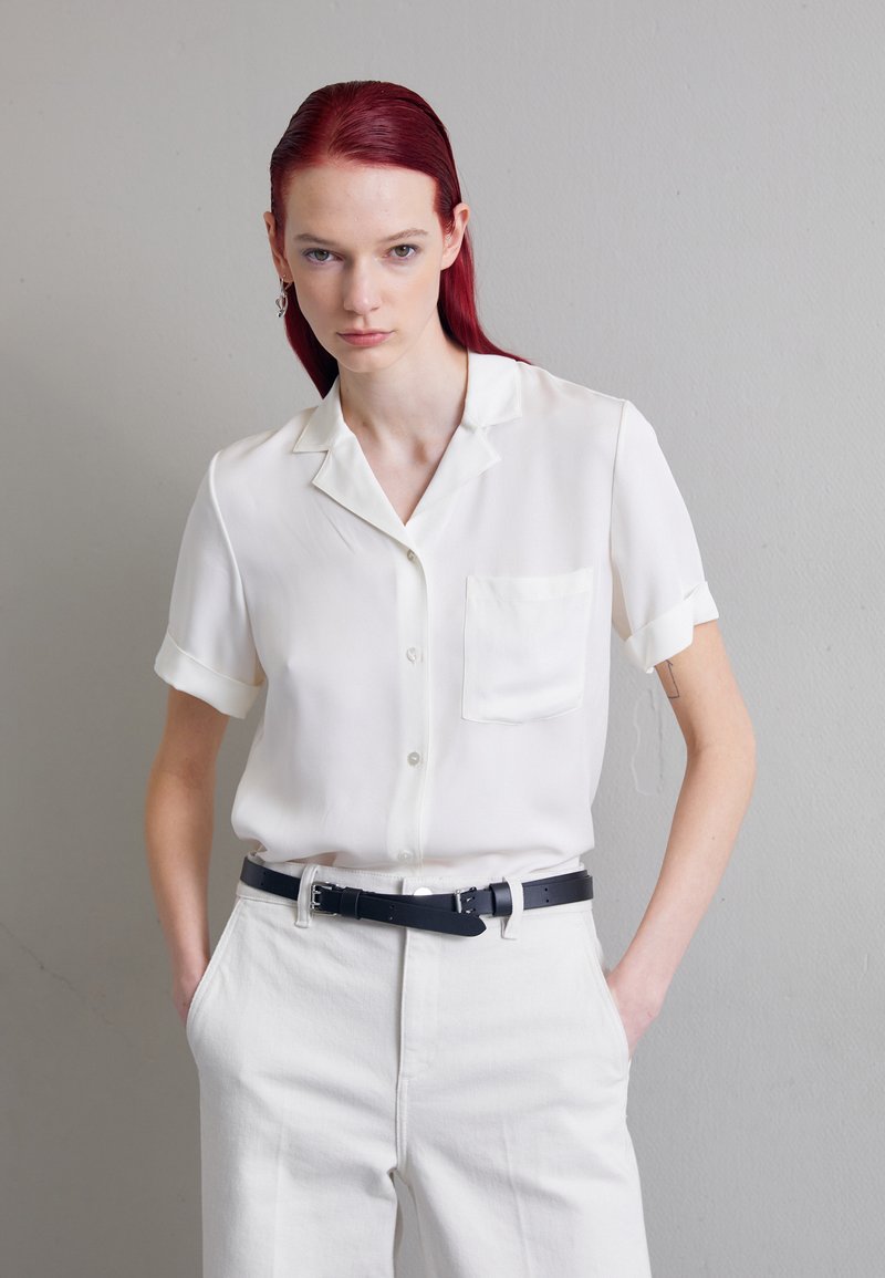 Theory CAMP Buttondown blouse ivory/white Zalando.co.uk
