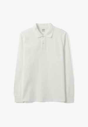 OVS, LONG-SLEEVED PIQUÉ POLO SHIRT, REGULAR FIT - Poloshirt - optical white