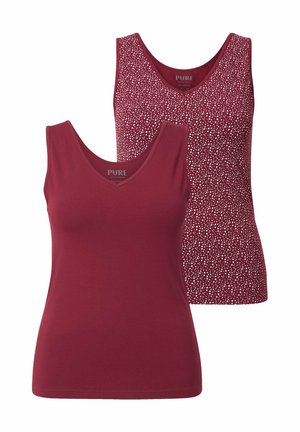 2 PACK - Caraco - dark cherry red