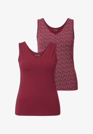 2 PACK - Caraco - dark cherry red