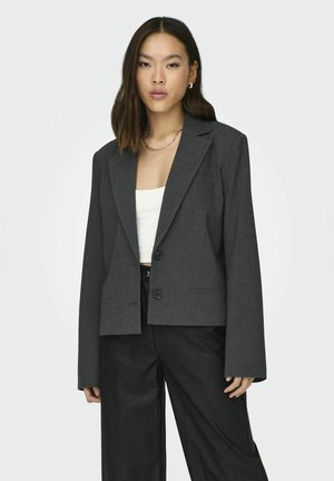 ONLENYA MEL LS BOXY CC TLR - Blazer - dark grey melange