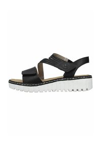 Scarpe da ginnastica Rieker in pelle con plateau UK 4 37 donna bianco argento stringate basse