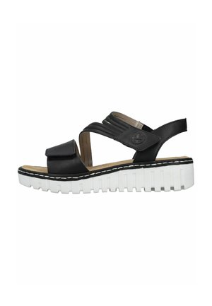 Sandalias con plataforma - schwarz