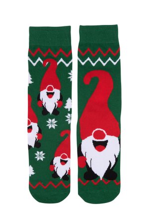 2ER PACK WEIHNACHTS WICHTEL - Socks - grün
