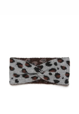 MAE BAND - Kõrvasoojendajad - grey mel animal knit pattern