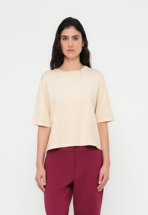 VIMALU O NECK - Svetrík - sandshell