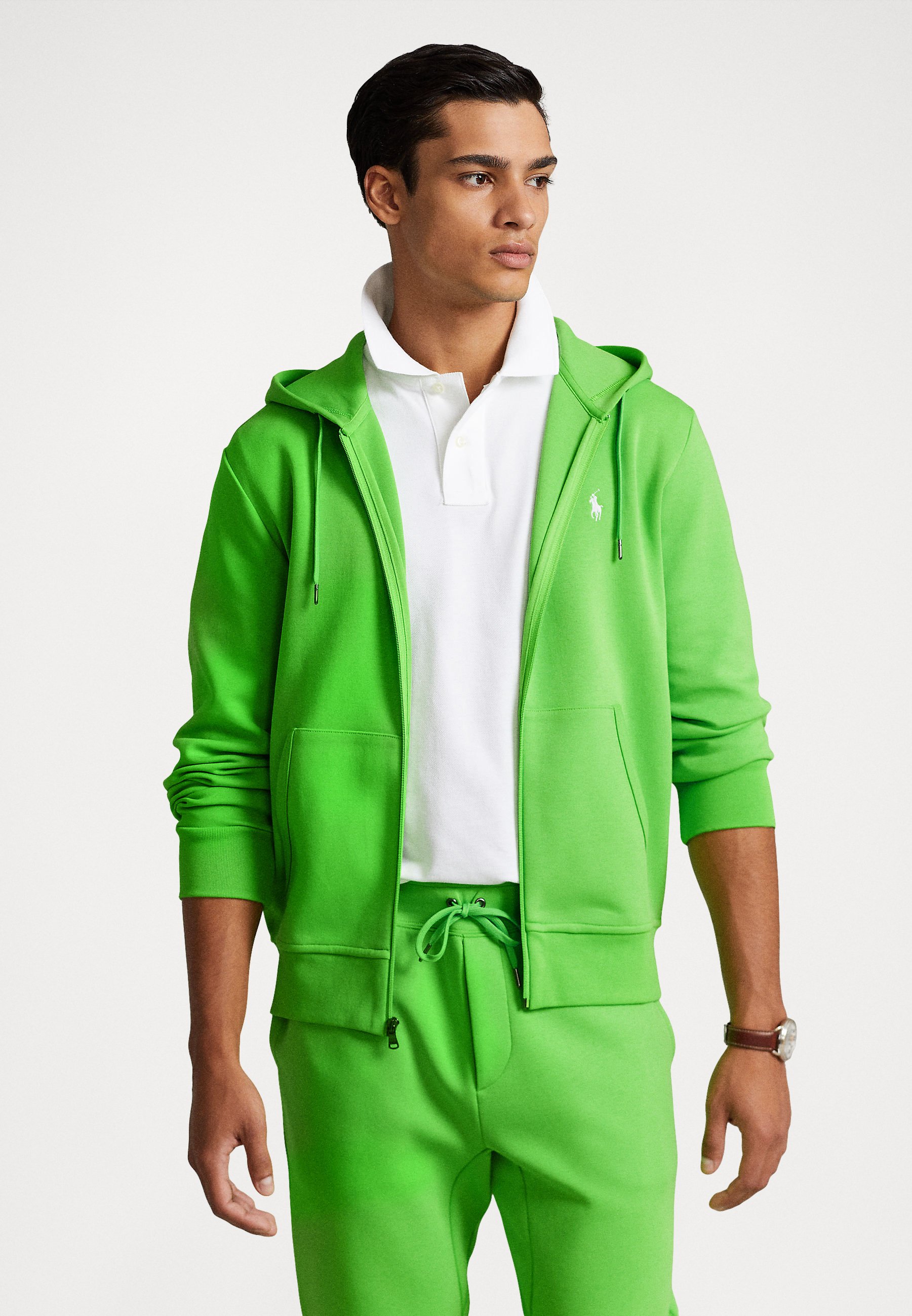 Polo Ralph Lauren LONG SLEEVE - Zip-up sweatshirt - galaxy green/green -  