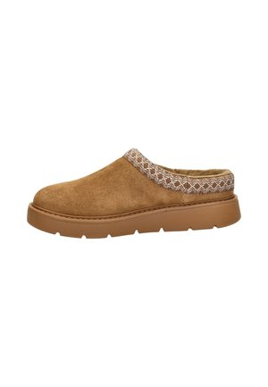 Skechers, SKECHERS KEEPSAKES COZY DAMES PANTOFFEL - Chaussons - cognac