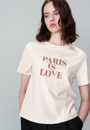 NOBUTO - T-shirt print - beige