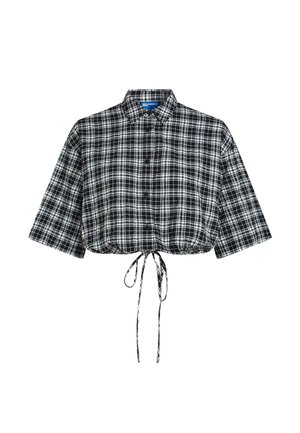 Karl Lagerfeld Jeans, BOXY CHECKED - Chemisier - small black-white checkered print