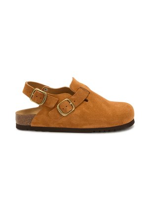 Platt slip-in - cognac