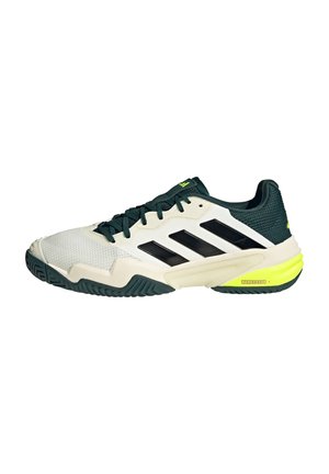adidas Performance BARRICADE 13 - Multicourt tennis shoes - off white  core black powder teal