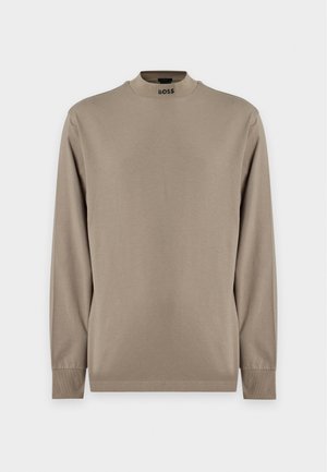 BOSS, TEE COLLAR LONG - T-shirt à manches longues - pastel green