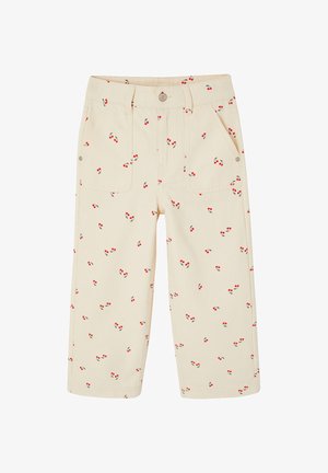 Vertbaudet, WEITE WORKER-STYLE MIT KIRSCHEN VERSTELLBAR - Trousers - vanille