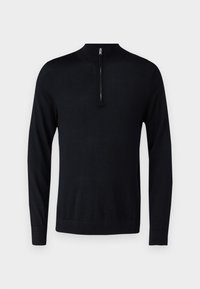 SLHTRAY HALF ZIP - Jersey de punto - black