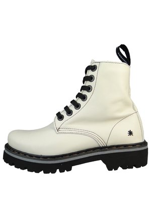 Platform ankle boots - cream